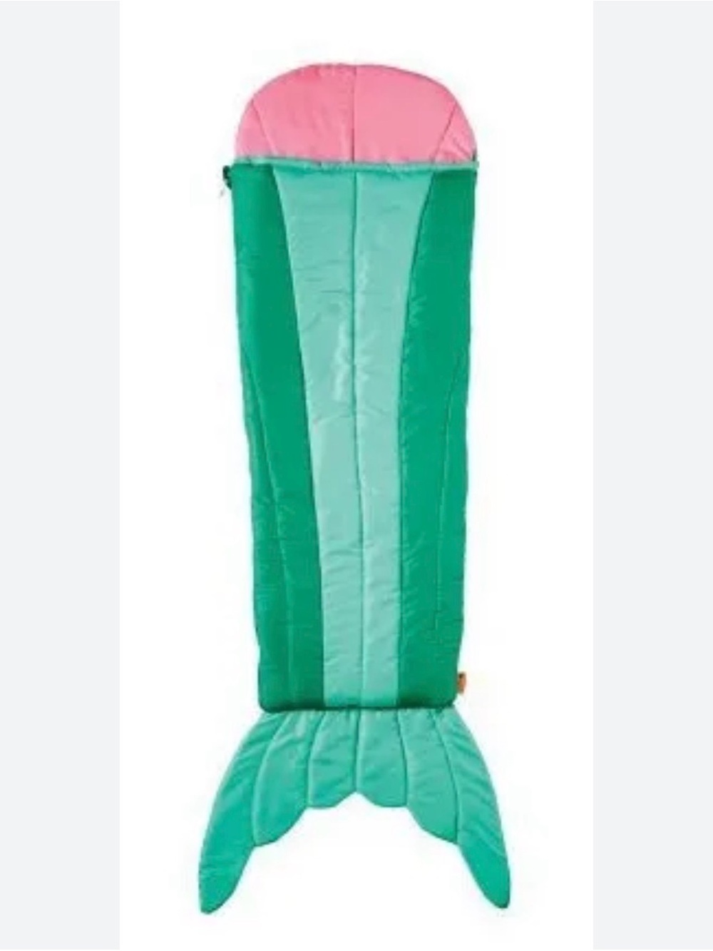 MAJESTIC MERMAID kids sleeping bag pink green in bag carry strap summer camp